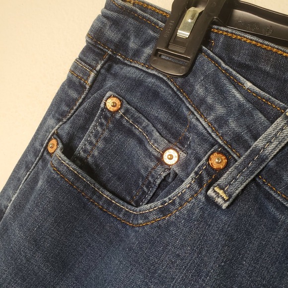 Levi's 518 Straight Leg Jeans in Blue Stretch Denim Size 9 - Picture 13 of 14